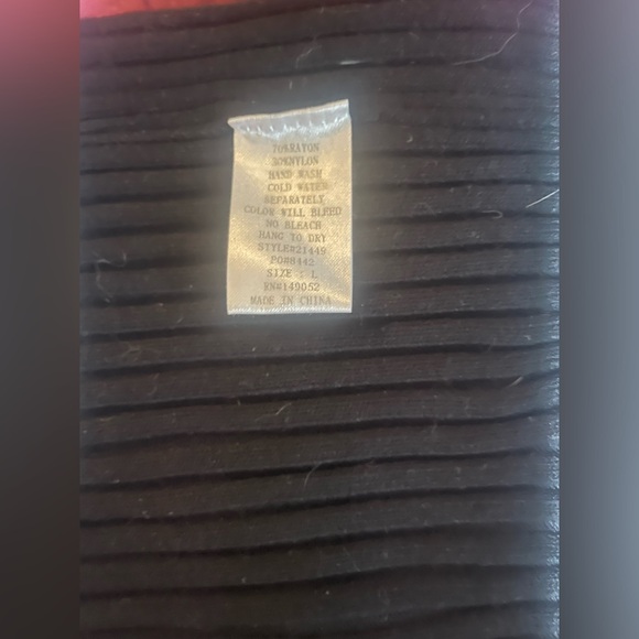 Fashion Nova Black Bodycon Ribbed Maxi Dress, Size L. - Picture 5 of 5